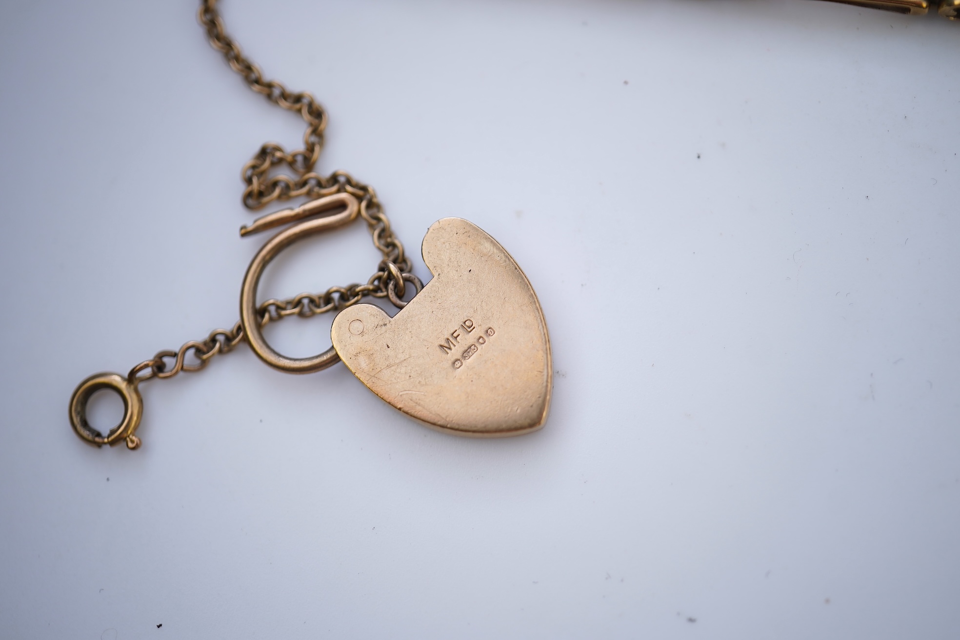 A 9ct gold bracelet, circa 1978